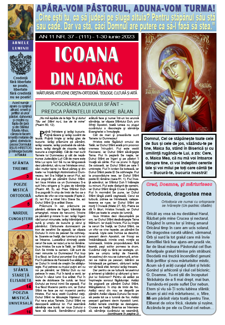 Icoana din Adânc, Nr. 37 (111) - IcoanaDinAdanc
